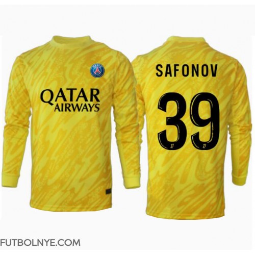 Camiseta Paris Saint-Germain Matvei Safonov #39 Portero Tercera Equipación 2024-25 manga larga
